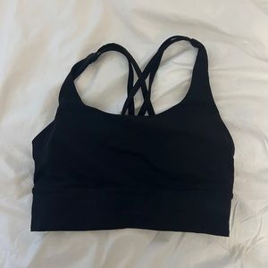 Lululemon Energy Bra Longline Black Size 6